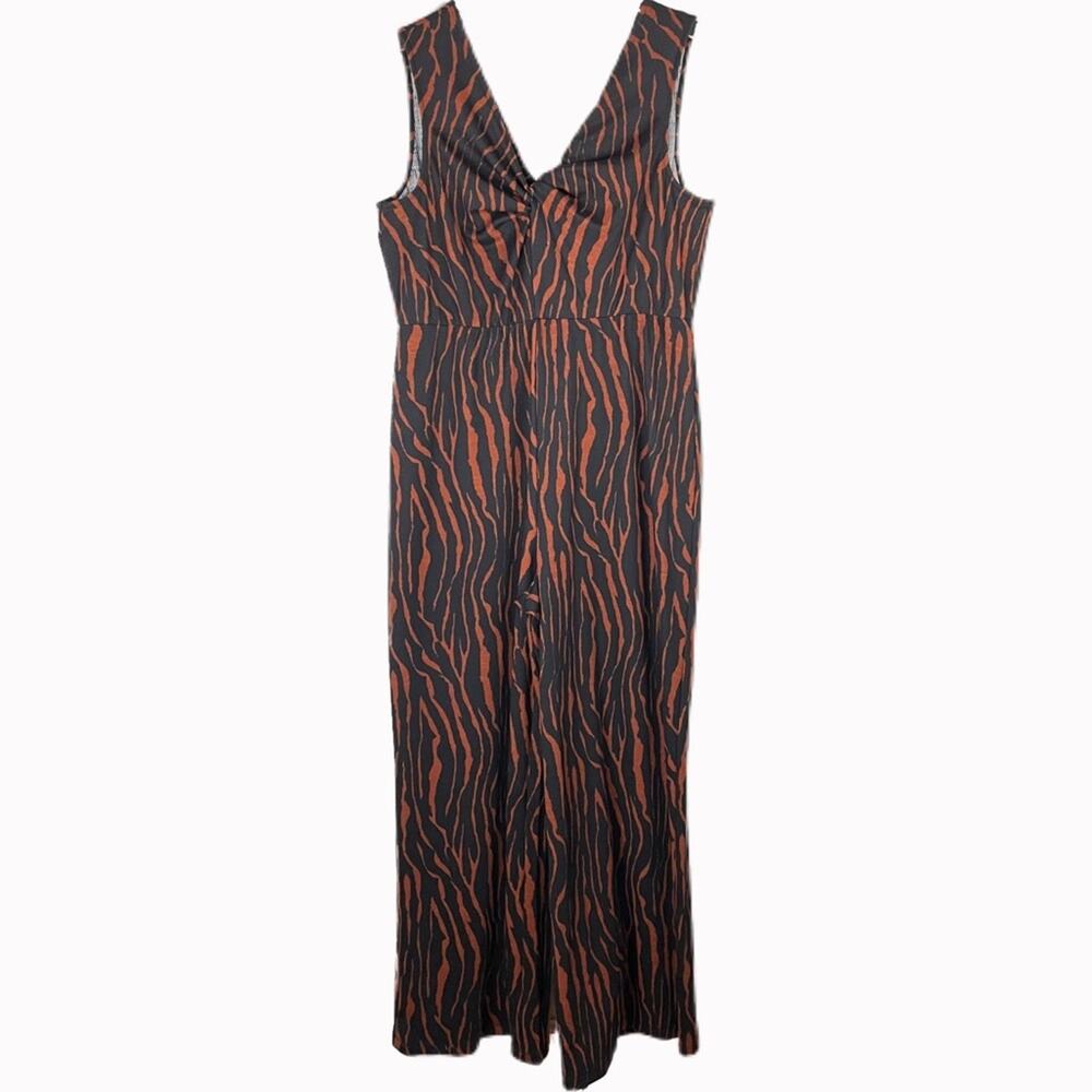 June & Hudson Sleeveless Wide Leg Jumpsuit Sz XL